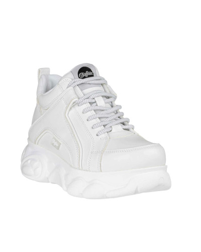 Scarpe donna Buffalo cld Corin sneaker platform bianco D26BF03 BN1630395