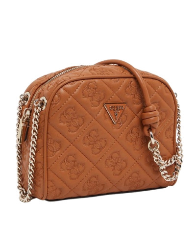 Borsa donna Guess Mini tracolla Adelasia 4G logo caramel B26GU88 QL965814
