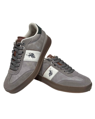 Sneaker U.S. POLO Campy004 ecopelle/ nubuck grey U26UP10