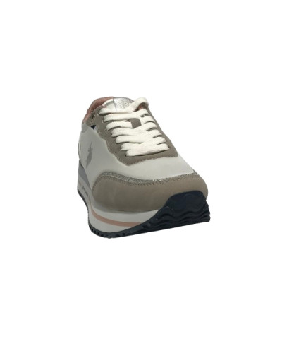 Scarpe U.S. POLO Donna sneaker Sacha009 white/light gray D26UP09