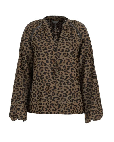 Camicia donna Guess stampa animalier E26GU33 W5BH74WGLA2