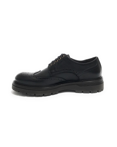Scarpe uomo Ambitious francesina stringata in pelle black U26AM09 13699-6583AM