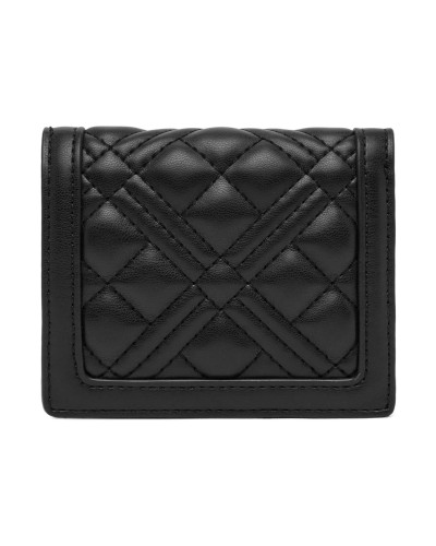 Portafoglio donna Love Moschino ecopelle trapuntato nero A26MO22 JC5601