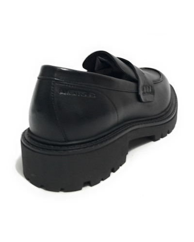 Scarpe uomo Ambitious mocassino fondo alto in pelle nero U26AM08 13737-6583AM