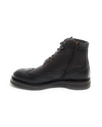 Scarpe uomo Ambitious polacchino stringato in pelle brown U26AM07 12432-6811AM