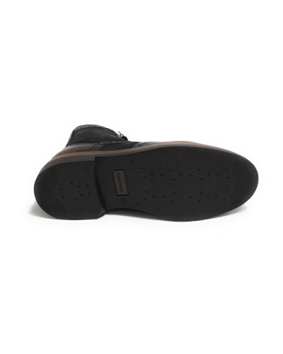 Scarpe uomo Ambitious polacchino stringato in pelle navy combi U26AM10 12432-6553AM