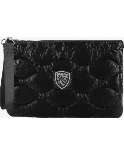 Borsa donna Blauer pochette Flow 03 in nylon trapuntato black B26BU15 F5FLOW03/SOF
