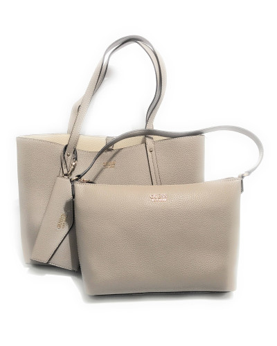 Borsa Guess shopper Brenton reversible tote con pochette dark taupe BS26GU07 PG964823