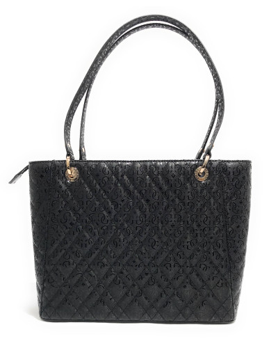 Borsa donna a spalla Guess Isemay Noel tote black BS26GU12 GG962825