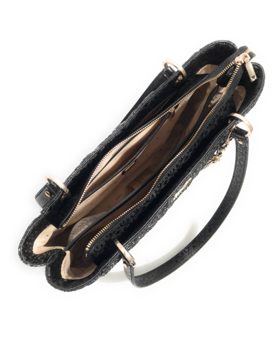 Borsa donna a spalla Guess Isemay Noel tote black BS26GU12 GG962825