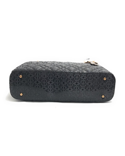 Borsa donna a spalla Guess Isemay Noel tote black BS26GU12 GG962825