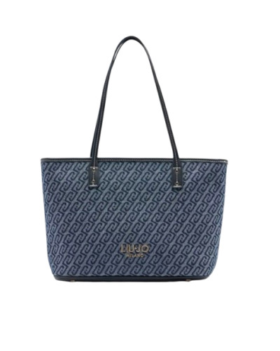 Borsa donna Liu-jo Evrim Tote S jacquard dress blue BS26LJ07 AA6071 T379A