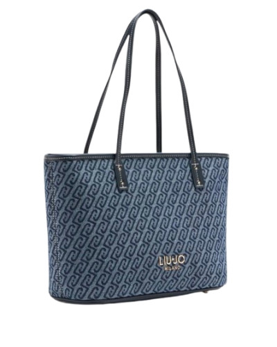 Borsa donna Liu-jo Evrim Tote S jacquard dress blue BS26LJ07 AA6071 T379A