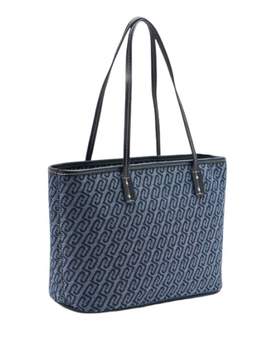 Borsa donna Liu-jo Evrim Tote S jacquard dress blue BS26LJ07 AA6071 T379A