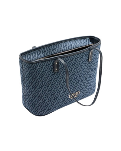 Borsa donna Liu-jo Evrim Tote S jacquard dress blue BS26LJ07 AA6071 T379A