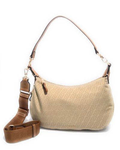 Borsa donna Liu-jo Kaliska hobo M jacquard naturale BS26LJ11 AA6133 T378A
