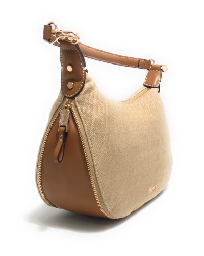 Borsa donna Liu-jo Kaliska hobo M jacquard naturale BS26LJ11 AA6133 T378A