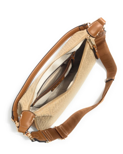 Borsa donna Liu-jo Kaliska hobo M jacquard naturale BS26LJ11 AA6133 T378A