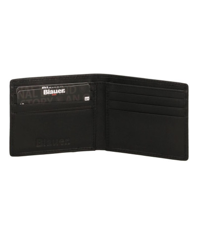 Portafoglio uomo Blauer wallet in pelle A26BU03 F5SIXC01/LIA/BLK