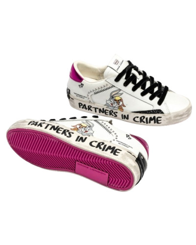 Sneaker donna Crime London Distressed in pelle white D26CR10 88009AA8.10
