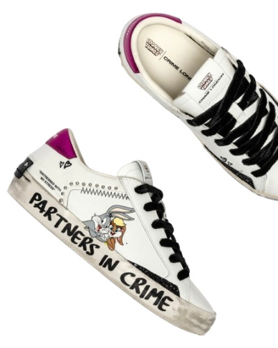 Sneaker donna Crime London Distressed in pelle white D26CR10 88009AA8.10