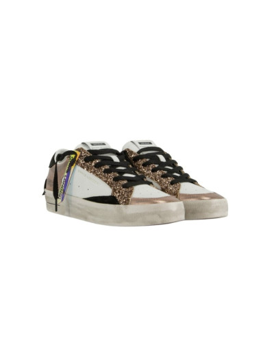 Sneaker donna Crime London SK8 Deluxe bianco/bronzo/glitter D26CR09 25110AA8.60