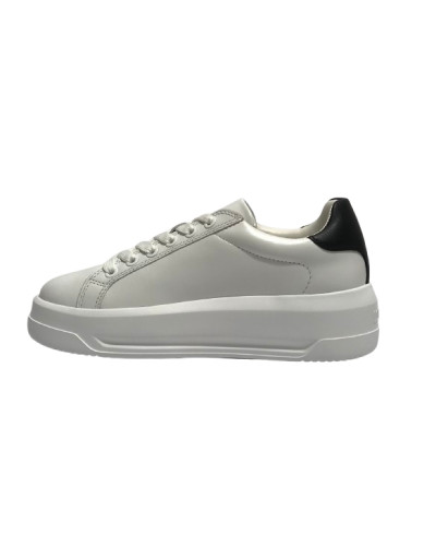 Scarpe Love Moschino sneaker Eclipse 50 in pelle bianco/ nero DS26MO01 JA15065G1OIAH10A
