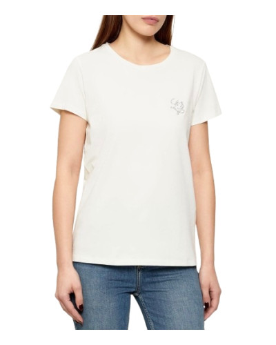 T-shirt donna Liu Jo white milk ES26LJ03 TA6056 JS923 M9136