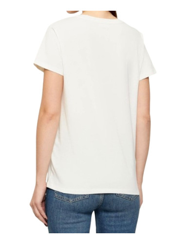 T-shirt donna Liu Jo white milk ES26LJ03 TA6056 JS923 M9136