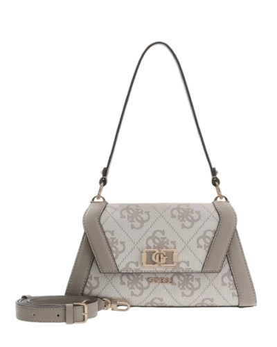 Borsa a mano/spalla/tracolla Karnilla dark taupe logo BS26GU60 OS990119