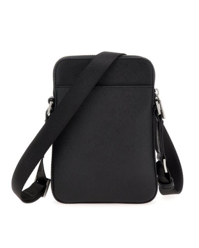 Borsa Guess tracolla uomo certosa xbody flat saffiano black UBS26GU16 HMECSAP3381-BLA