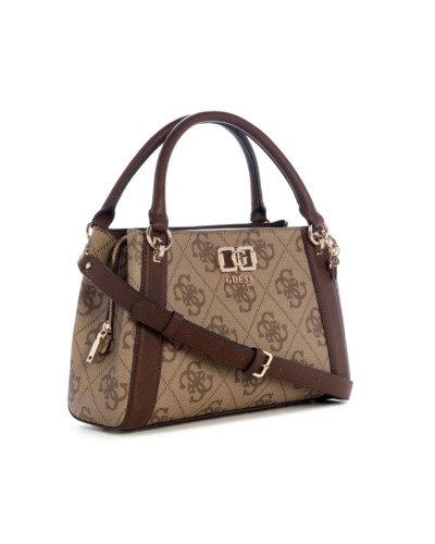 Borsa Guess a mano/ tracolla Karnilla logo girlfriend satchel latte logo/ brown BS26GU61 OS990106