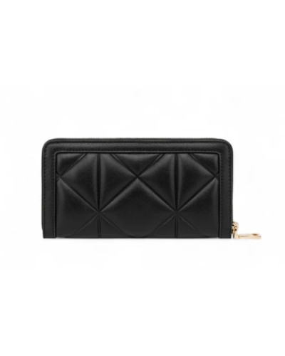 Portafoglio donna Love Moschino zip around trapuntata nero AS26MO10 JC5644PP1OLC0000