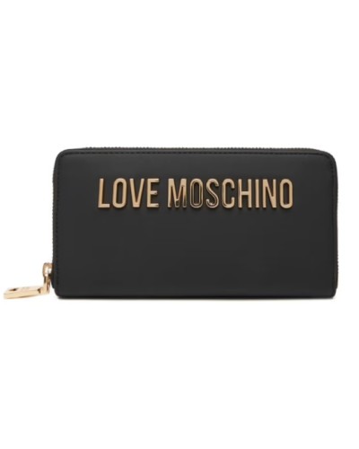 Portafoglio donna Love Moschino zip around nero/ oro AS26MO11 JC5611PP1OKD0000