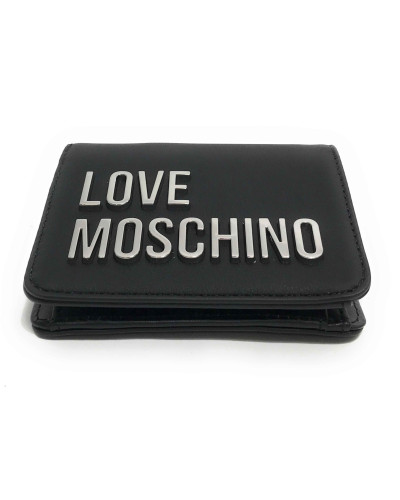Portafoglio donna Love Moschino a libretto nero/nikel AS26MO09 JC5612PP1OKD000B