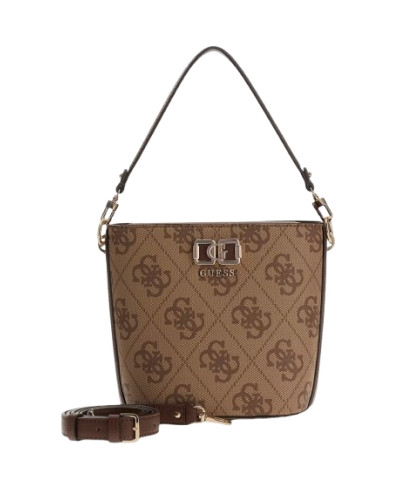 Borsa Guess donna a mano/tracolla Karnilla logo latte logo/brown BS26GU73 OS990101