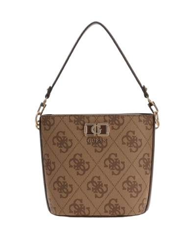 Borsa Guess donna a mano/tracolla Karnilla logo latte logo/brown BS26GU73 OS990101