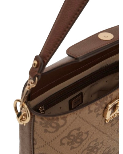 Borsa Guess donna a mano/tracolla Karnilla logo latte logo/brown BS26GU73 OS990101