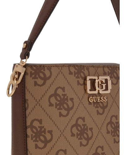 Borsa Guess donna a mano/tracolla Karnilla logo latte logo/brown BS26GU73 OS990101