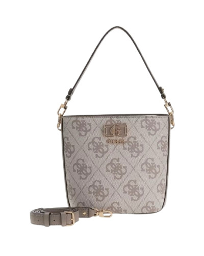 Borsa Guess donna a mano/tracolla Karnilla logo dark taupe logo BS26GU74 OS990101