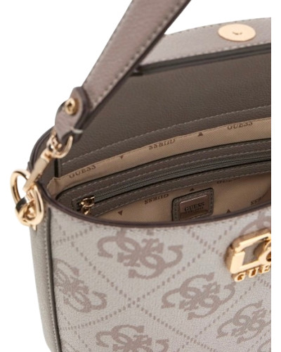 Borsa Guess donna a mano/tracolla Karnilla logo dark taupe logo BS26GU74 OS990101