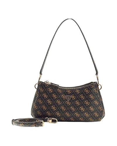 Borsa Guess tracolla Noelle II mini shoulder xbody brown logo BS26GU81 QG967273