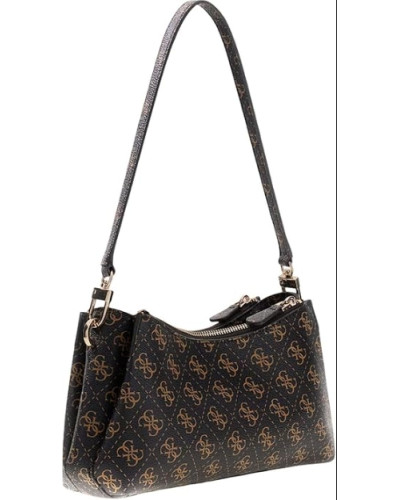 Borsa Guess tracolla Noelle II mini shoulder xbody brown logo BS26GU81 QG967273