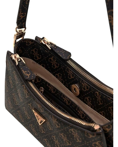Borsa Guess tracolla Noelle II mini shoulder xbody brown logo BS26GU81 QG967273