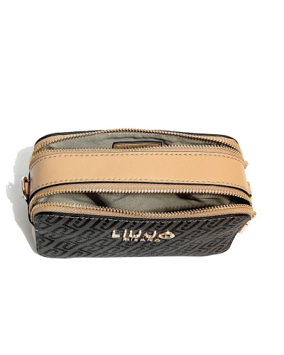 Borsa donna Liu-jo Ridhi Camera Case S testa di moro/ beige  BS26LJ28 AA6100 E1092