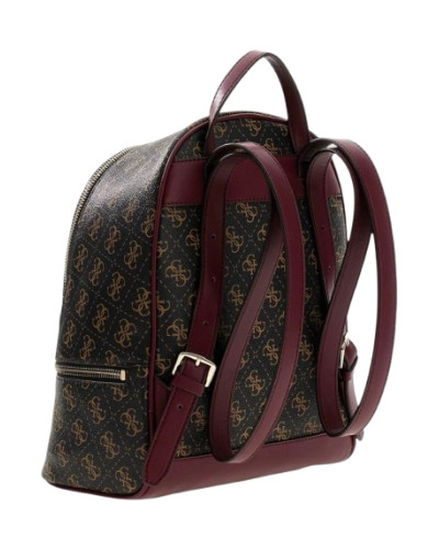 Borsa donna Guess zaino Follie travel brown logo BS26GU91 LQ9676032
