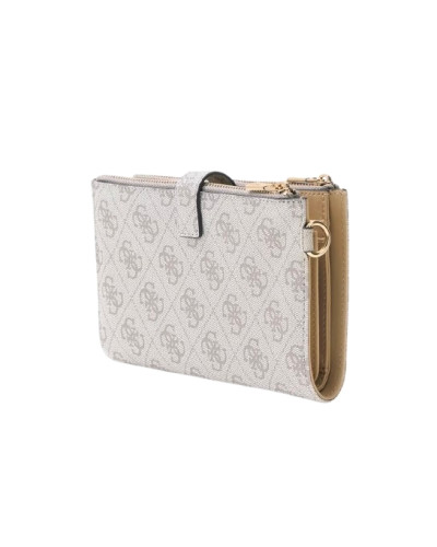 Portafoglio Guess Laurel II SLG dark taupe logo AS26GU12 SG7459157