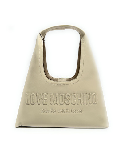 Borsa donna Love Moschino shopper a spalla in ecopelle avorio BS26MO25 JC4047PP1OLE0110