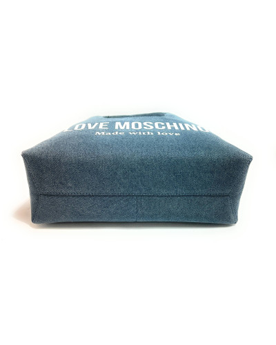Borsa donna Love Moschino hobo a mano/ spalla in denim blu BS26MO39 JC4059PP1OLG170A