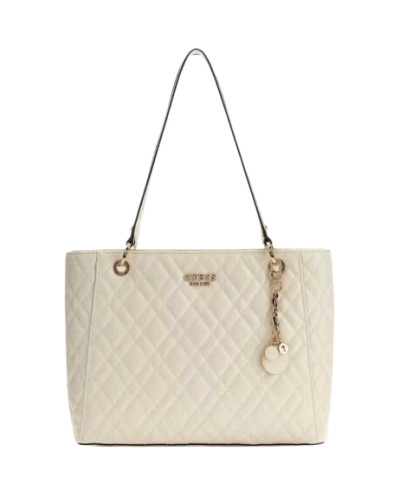 Borsa donna a spalla Guess Isemay Noel tote white BS26GU102 GG962825